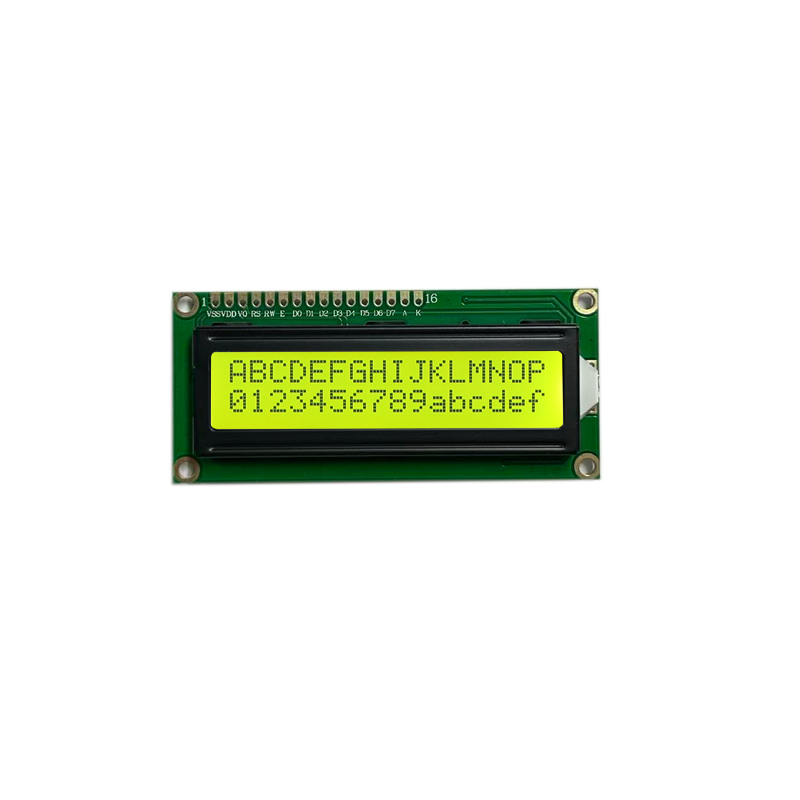 Pantalla LCD de 1602 caracteres Pantalla FSTN Modo LCD verde amarillo