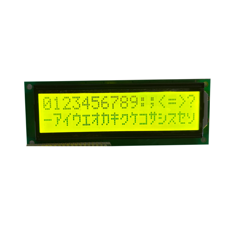 Módulo verde amarillo de pantalla LCD de 16x2 caracteres