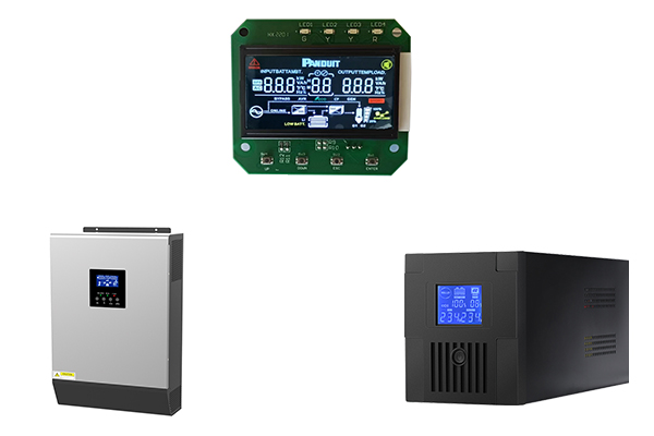 Los campos de aplicación de la pantalla LCD del segmento en UPS e inversor