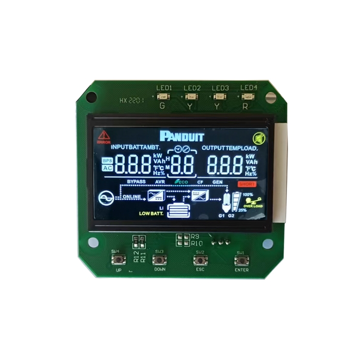 Pantalla LCD de 7 segmentos Monocromo VA Modelo LCD positivo