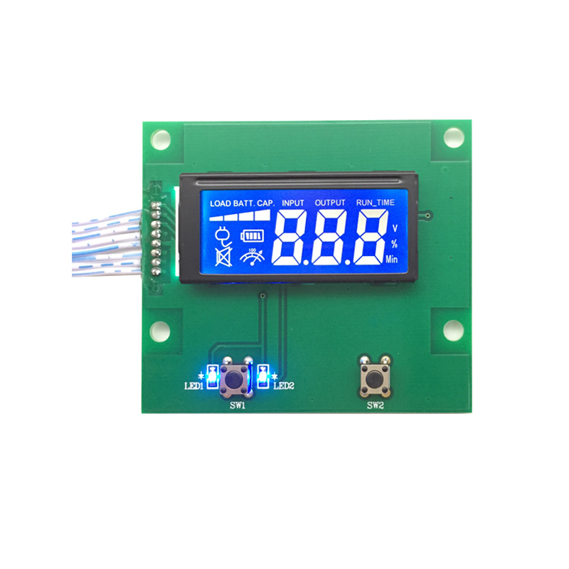 Pantalla LCM monocromática Pantalla LCD de segmento de inversor fotovoltaico